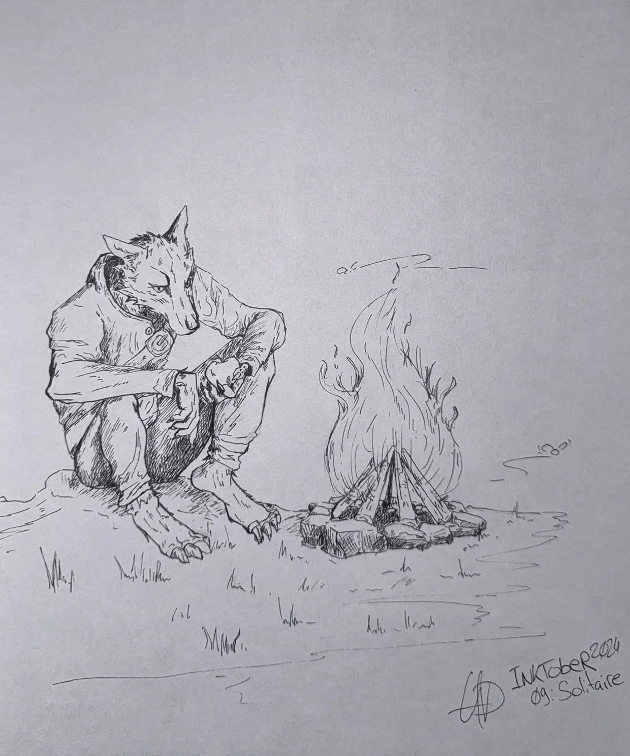 Dessin à l&#39;encre Inktober 25