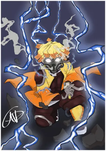 Futuristique Zenitsu Agatsuma
